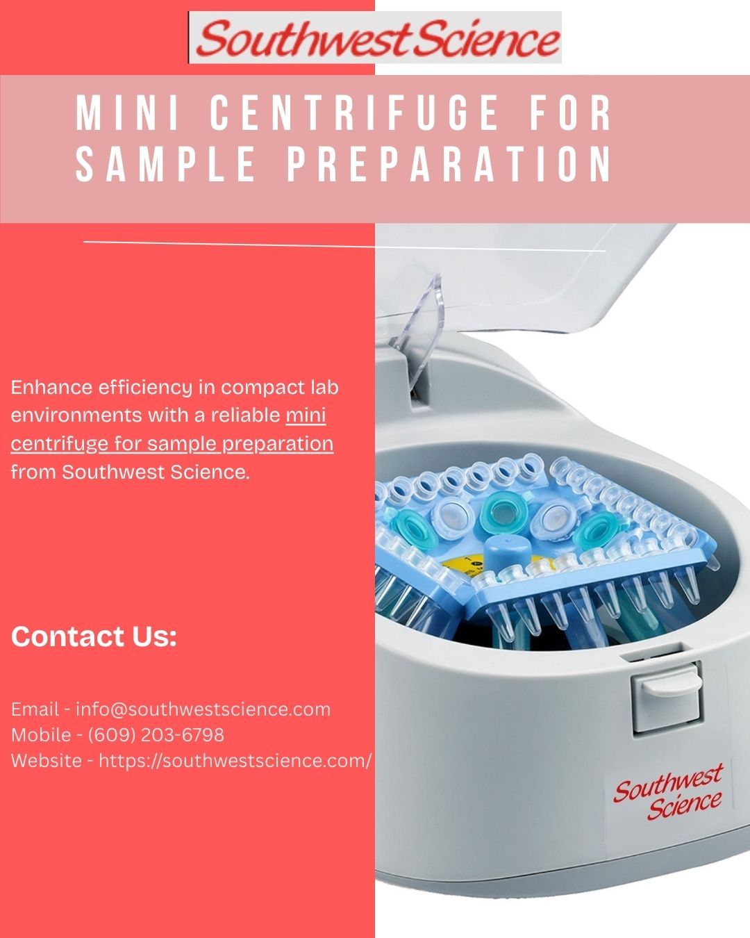Mini Centrifuge for Sample Preparation